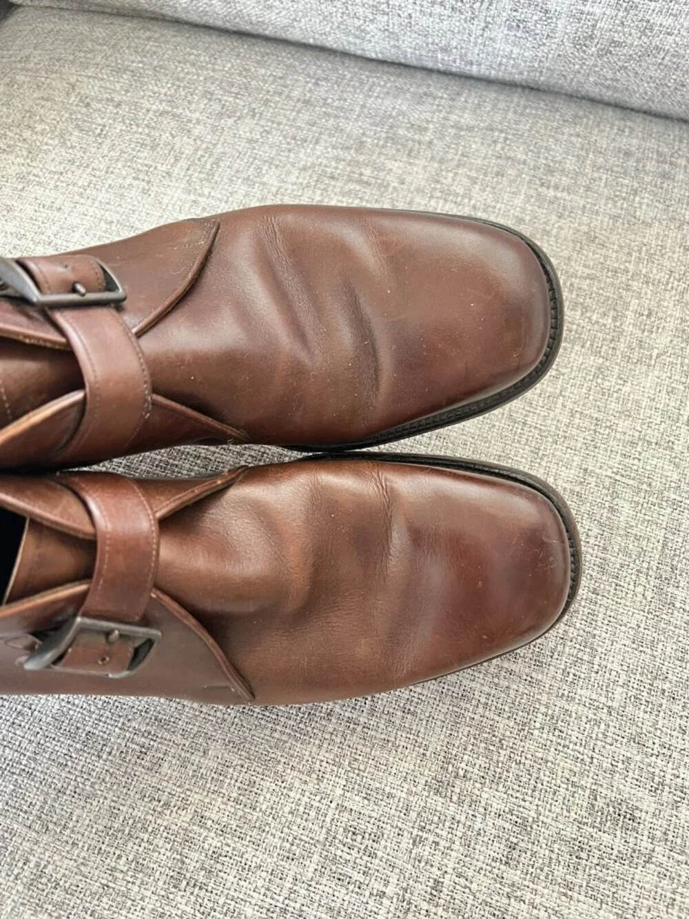 Allen Edmonds Ostendo St. George Ankle Strap Boots Men's sz 9.5 AA Narrow